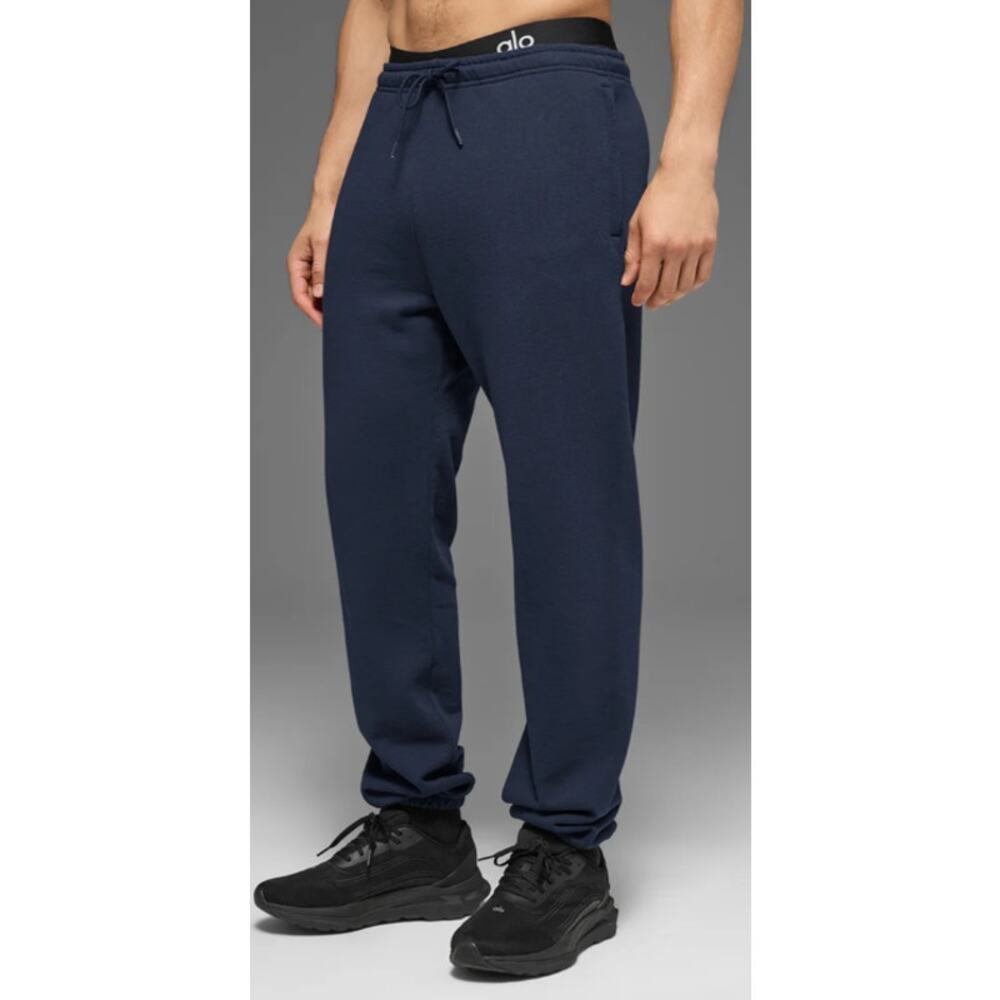 Alo Yoga Men's Chill Sweatpants Navy Blue Size Small